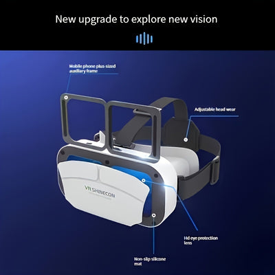 VR SHINECON G05A 3D VR Glasses Headset Virtual Reality Glasses For 4.7-6.0 Inches Android IOS Smart Phones Games 360 HD Movies