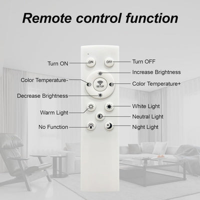 Modern LED Ceiling Light, Flush Mount Ceiling Light With Dimmable Remote Control, 6Rings Acrylic Ceiling Light Fixture For Bedroom, Living Room, Kitchen, Office Lamps 4 Heads